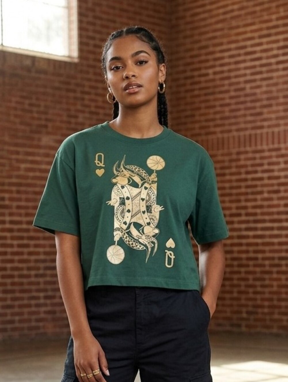 Jordan Teal Crewneck with Red Jumpman Logo
